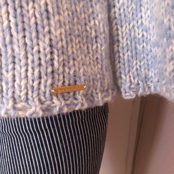 MICHAEL Kors PL Blue Knit Chunky Alpaca Sweater - Picture 2 of 7